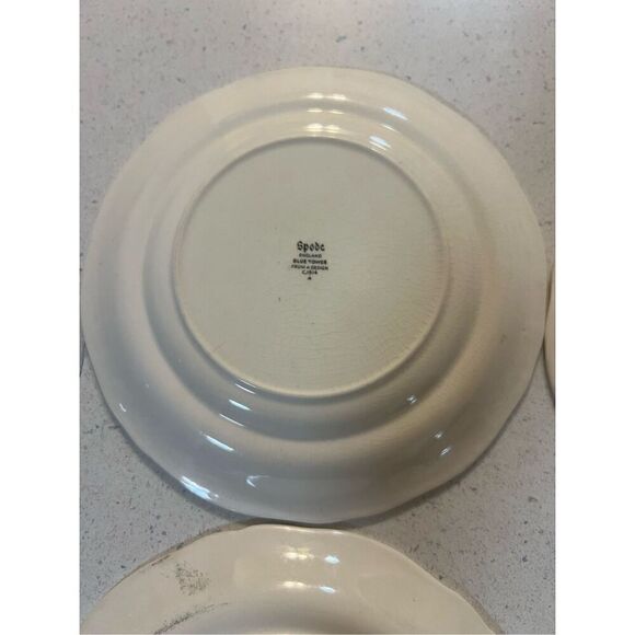Set of 5 Spode Vintages Discontinued Copeland Blue Tower Salad Plates 8 1/2 “ - Picture 3 of 12